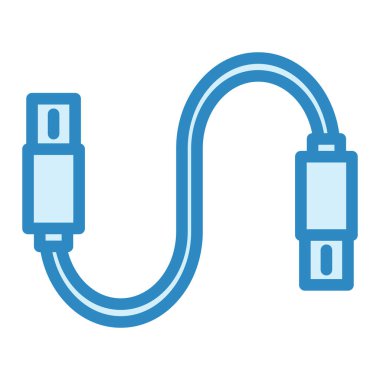 usb kablo simgesi vektör illüstrasyonu