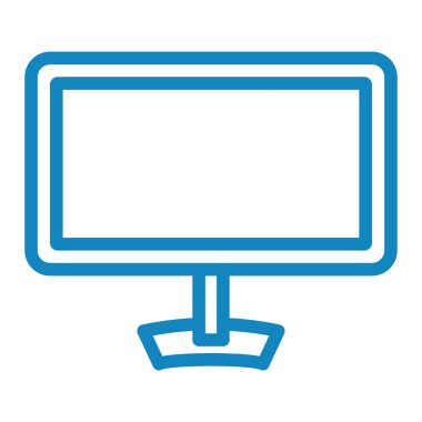 Monitör. Web simgesi basit illüstrasyon
