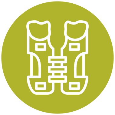 Kayak botu simgesi. vektör illüstrasyonu