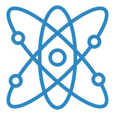 atom. Web simgesi basit illüstrasyon