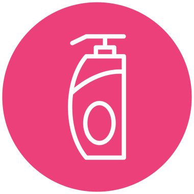 Bir şişe simgesinin vektör illüstrasyonu