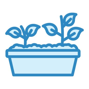 bitkiler ikon vektör illüstrasyonu