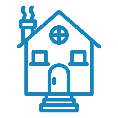 Bir ev simgesinin vektör illüstrasyonu