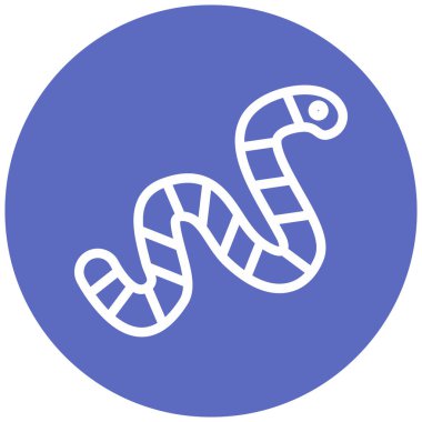 Yılan. Web simgesi basit illüstrasyon