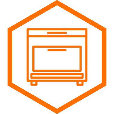 Mutfak. Web simgesi vektör illüstrasyonu