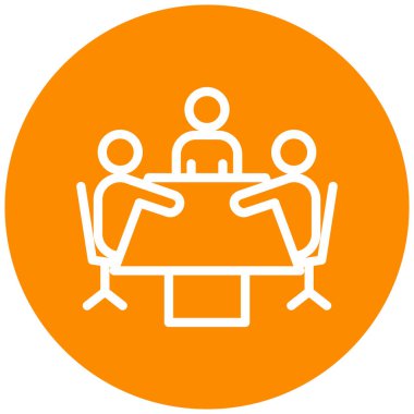 İnsanların düz simgelerinin vektör illüstrasyonu