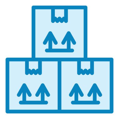 Paket. Web simgesi basit illüstrasyon