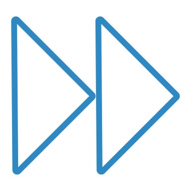 Oynayın. Web simgesi basit illüstrasyon