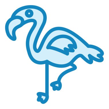 flamingo modern ikon vektör çizimi 