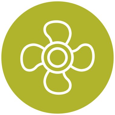 Pervane modern simge vektör illüstrasyonu