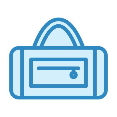 Spor çantası. Web simgesi basit illüstrasyon