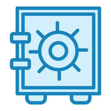 Güvenli kutu. Basit illüstrasyon