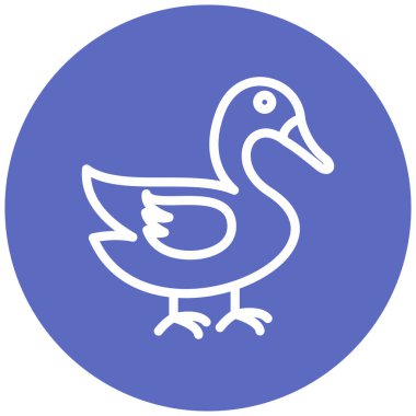 ördek vektör simgesi simgesi