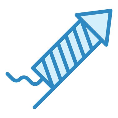 Havai fişekler. Web simgesi basit illüstrasyon