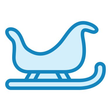 Kızak. Web simgesi basit illüstrasyon 