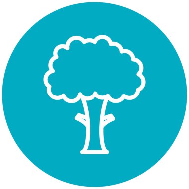 Ağaç. Web simgesi basit illüstrasyon