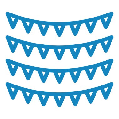 Farklı renkte çelenkler ve kurdeleler. vektör illüstrasyonu