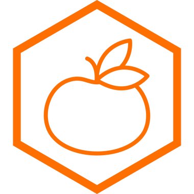 elma ikonu vektör illüstrasyonu