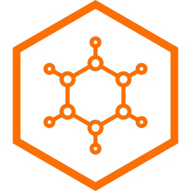 Molekül simgesi vektör illüstrasyonu