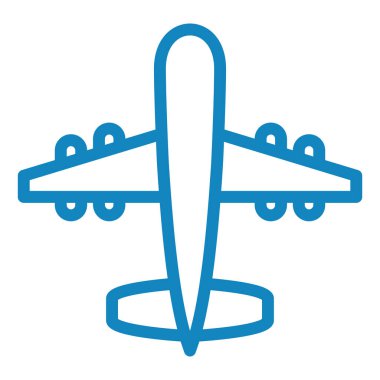 Uçak. Web simgesi basit tasarım