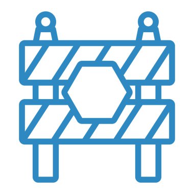 inşaat bariyeri vektör illüstrasyonu