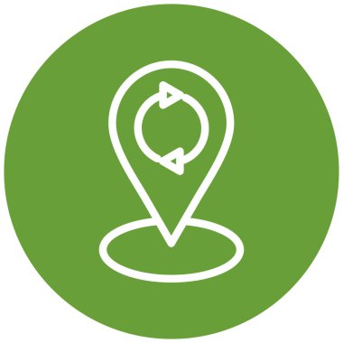 konum. Web simgesi basit illüstrasyon