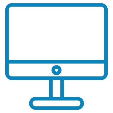 Bilgisayar monitörü. Basit resimleme