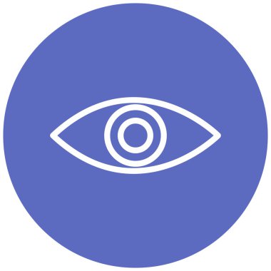 Göz. Web simgesi basit illüstrasyon