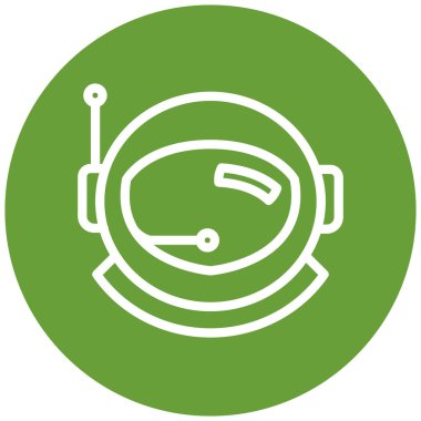 astronot simgesi, vektör illüstrasyonu basit tasarım  