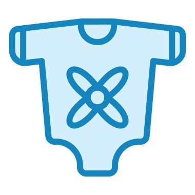 bebek giysisi ikonu vektör illüstrasyonu