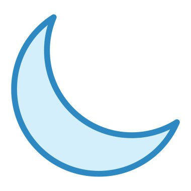 Ay. Web simgesi basit illüstrasyon