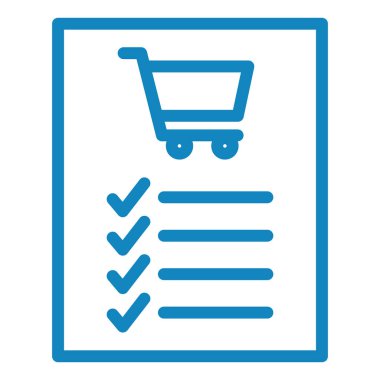 Alışveriş listesi basit tasarım