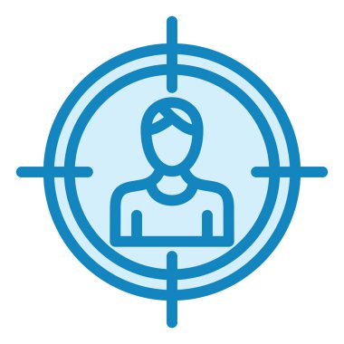 Hedef. Web simgesi basit illüstrasyon