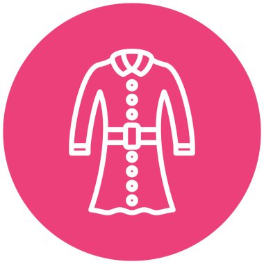 Ceket simgesi, vektör illüstrasyonu