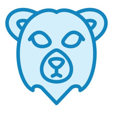 Kutup Ayısı modern ikon vektör illüstrasyonu 