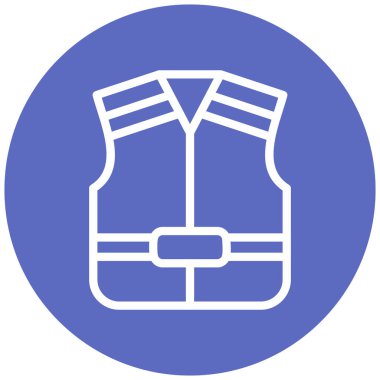 Yelek. Web simgesi basit illüstrasyon