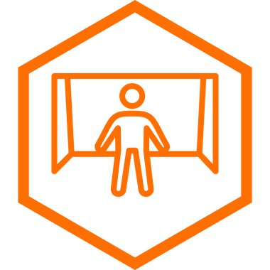 Çemberdeki bir adamın vektör çizimi