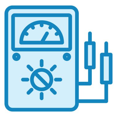 Elektrik sayacı. Web simgesi basit tasarım