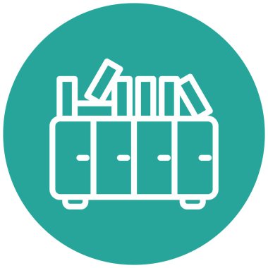 kitaplar modern simge vektör illüstrasyonu