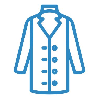 Ceket. Web simgesi basit illüstrasyon