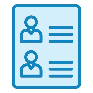 Arkadaş Listesi. Web simgesi basit illüstrasyon 