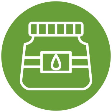 Kavanoz. Web simgesi basit illüstrasyon