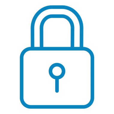 asma kilit ikon vektör çizimi