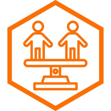 İnsan simgesinin vektör illüstrasyonu