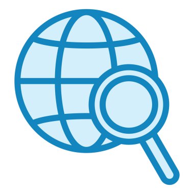 Araştırma. Web simgesi basit illüstrasyon