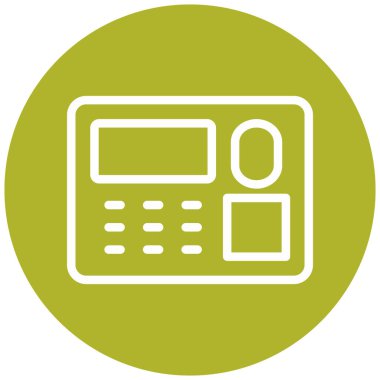 Hesap makinesi. Web simgesi basit illüstrasyon