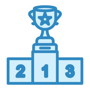 Kupa. Web simgesi basit illüstrasyon