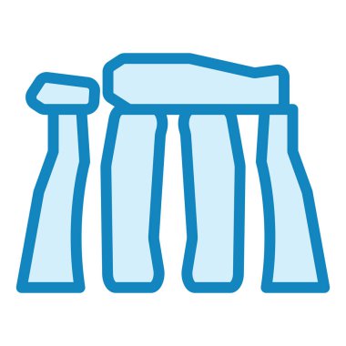 Stonehenge modern simge vektör çizimi  