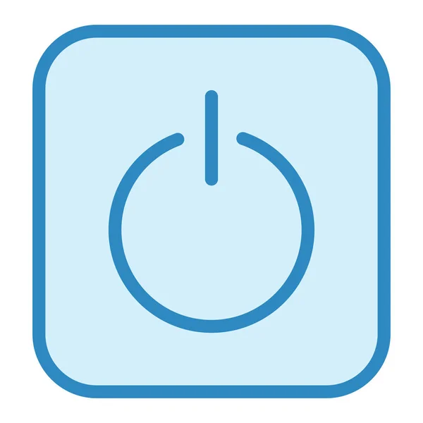 Botón Encendido Icono Vector — Vector de stock