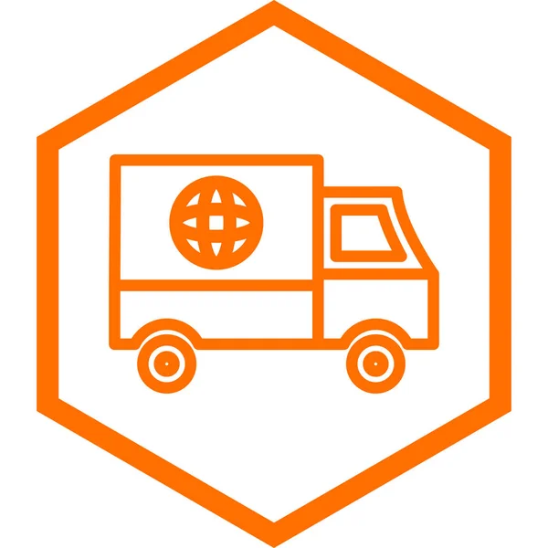 Delivery Vector Icon Modern Simple Illustration — 스톡 벡터
